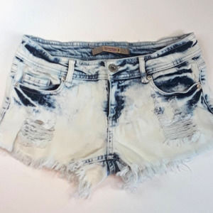 Distressed Shorts 3 Sz Bleach Wash Cutoff Jean Shorts by Highway